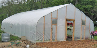 Green Wagon Farm High tunnel exterior